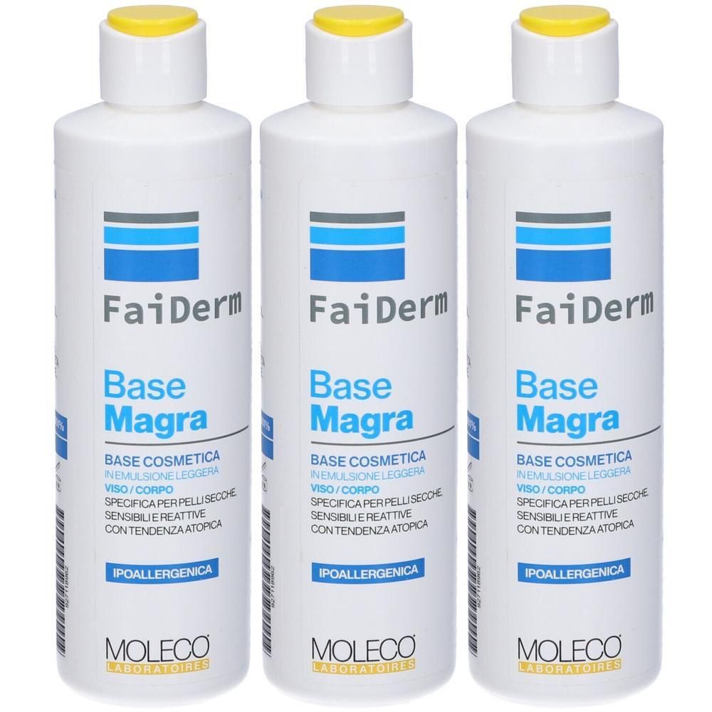 Faiderm Base Magra 3x250 ml Emulsione