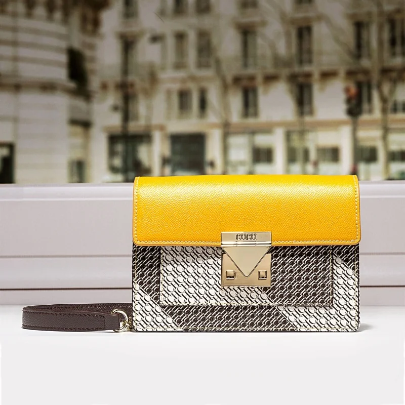 CHCH élégant sac à bandoulière en cuir pour femmes Vintage Simple à la mode Design à la mode lettre Logo fourre-tout bolsos mujer
