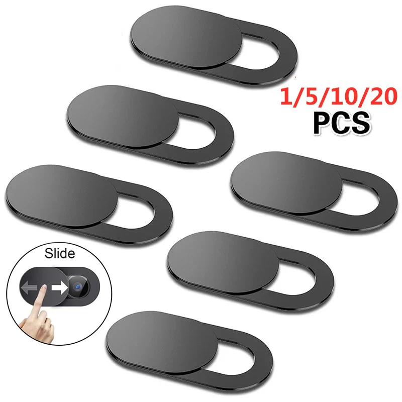 Cache-webcam magnétique coulissant en plastique pour iPad, tablette, ordinateur portable, PC, objectifs de téléphone portable – Autocollant de confidentialité