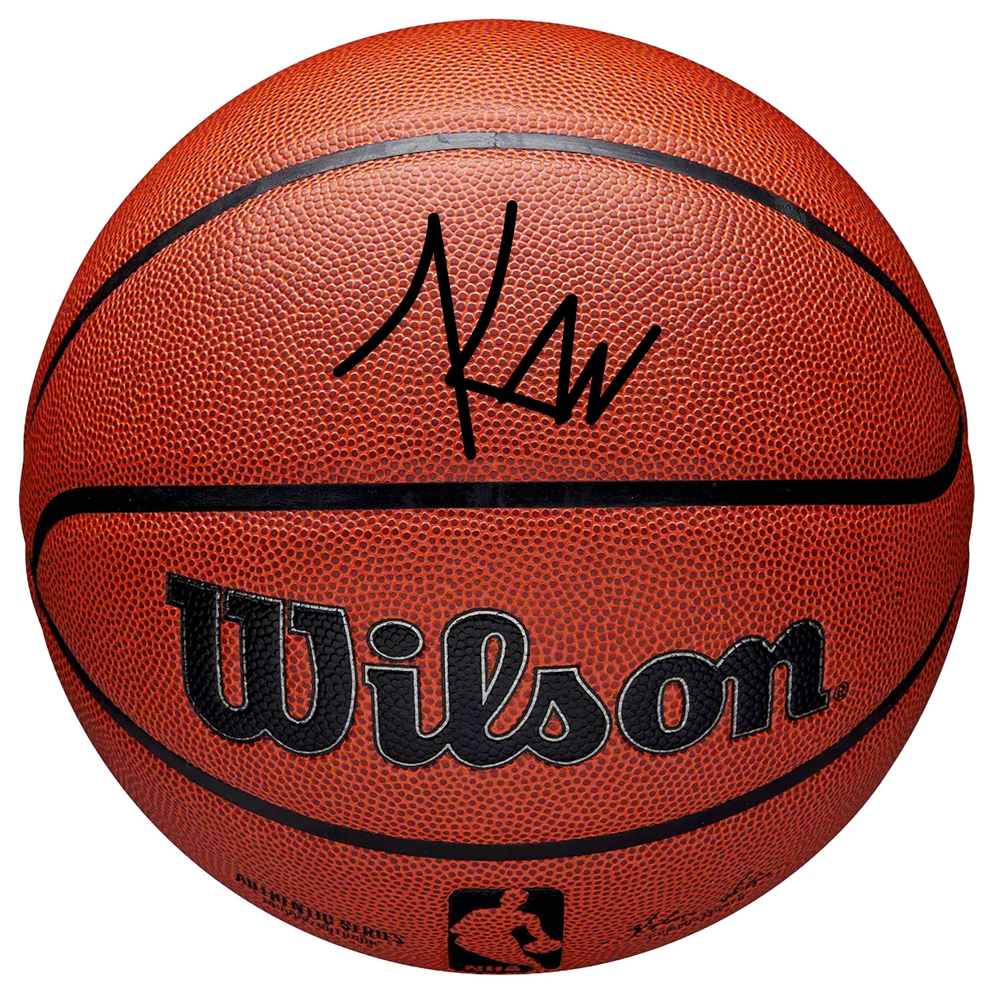 Keaton Wagler LA Clippers signierter Wilson Authentic Series Indoor/Outdoor-Basketball