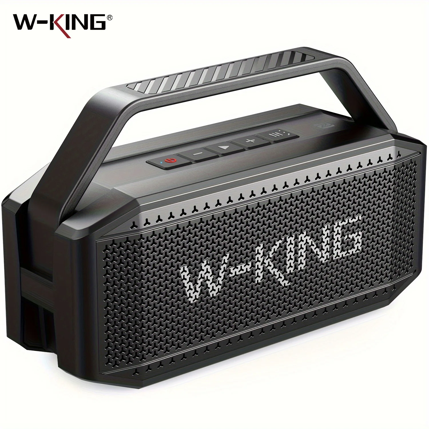Enceinte Bluetooth W-KING D9-1 100W de puissance maximale, 60W RMS, basses profondes, enceinte Bluetooth portable étanche IPX6, enceintes Bluetooth sans fil avec caisson de basses