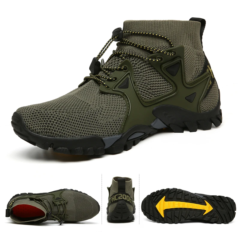 Neue Mesh Atmungsaktiv Wandern Schuhe Größe 36-47 Herren Turnschuhe Outdoor-Trail Trekking Bergsteigen Sport Schuhe für Männliche