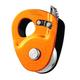 Petzl Unisex_Adult Seilrollen Micro Traxion Cable Pulley, Yellow, standard size