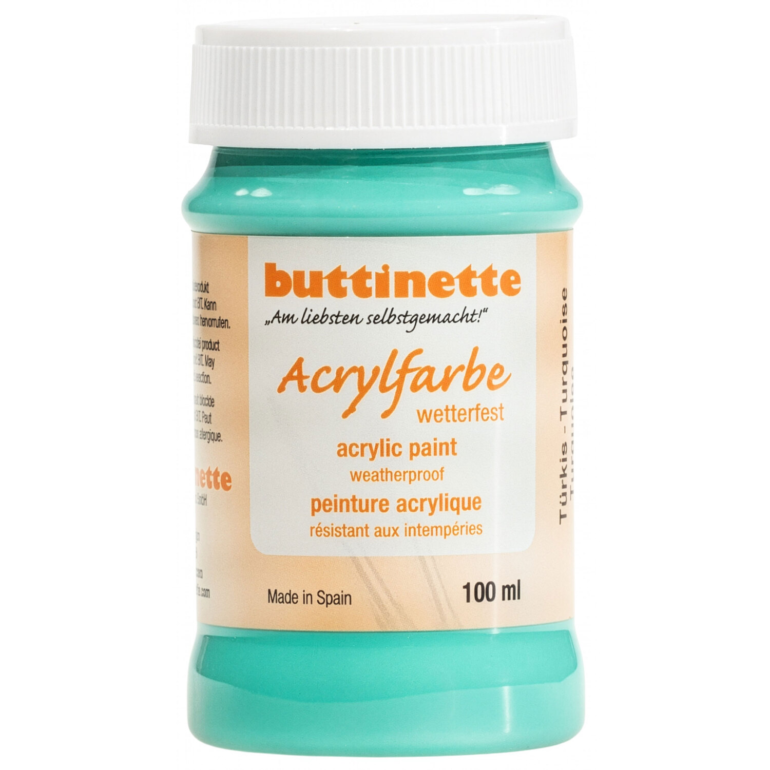 buttinette Peinture acrylique résistante aux intempéries, couleurs différentes, 100 ml