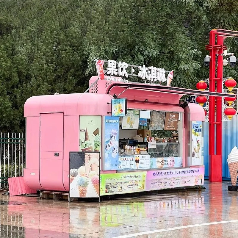 Camion de nourriture Mobile de boulangerie de luxe YG avec chariots de nourriture de hamburger personnalisés de cuisine complète et remorques de nourriture de crème glacée pour l'Europe