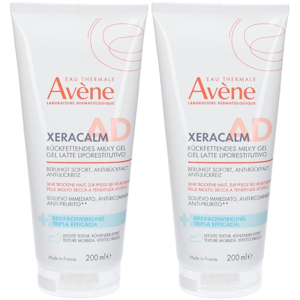 Avene Xeracalm AD Gel Latte Liporestitutivo 2x200 ml