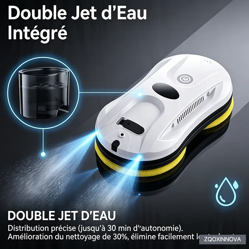 Système UPS Robot nettoyeur de vitres aspirateur appareil ménager intelligent nettoyage automatique lave-vitre lave-vitre lavage de vitres vadrouilles électriques