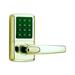 Delaney Hardware Keyless Entry Door Lever 5.25 H x 2.75 W x 2.88 D in yellow in Brass | 5.25" H X 2.75" W | Wayfair 301608-LH