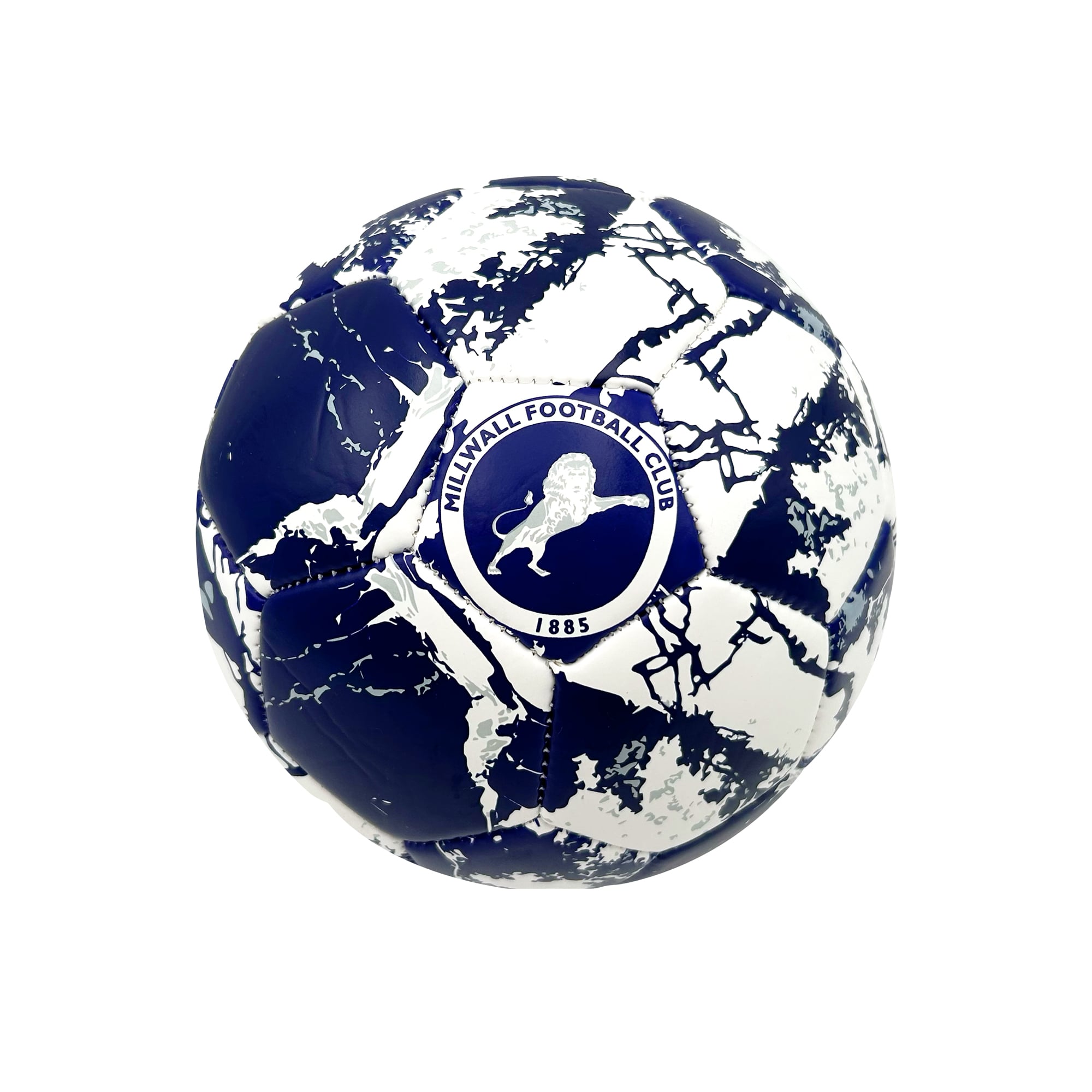 Millwall Marble Fußball – Blau/Weiß – Größe 3