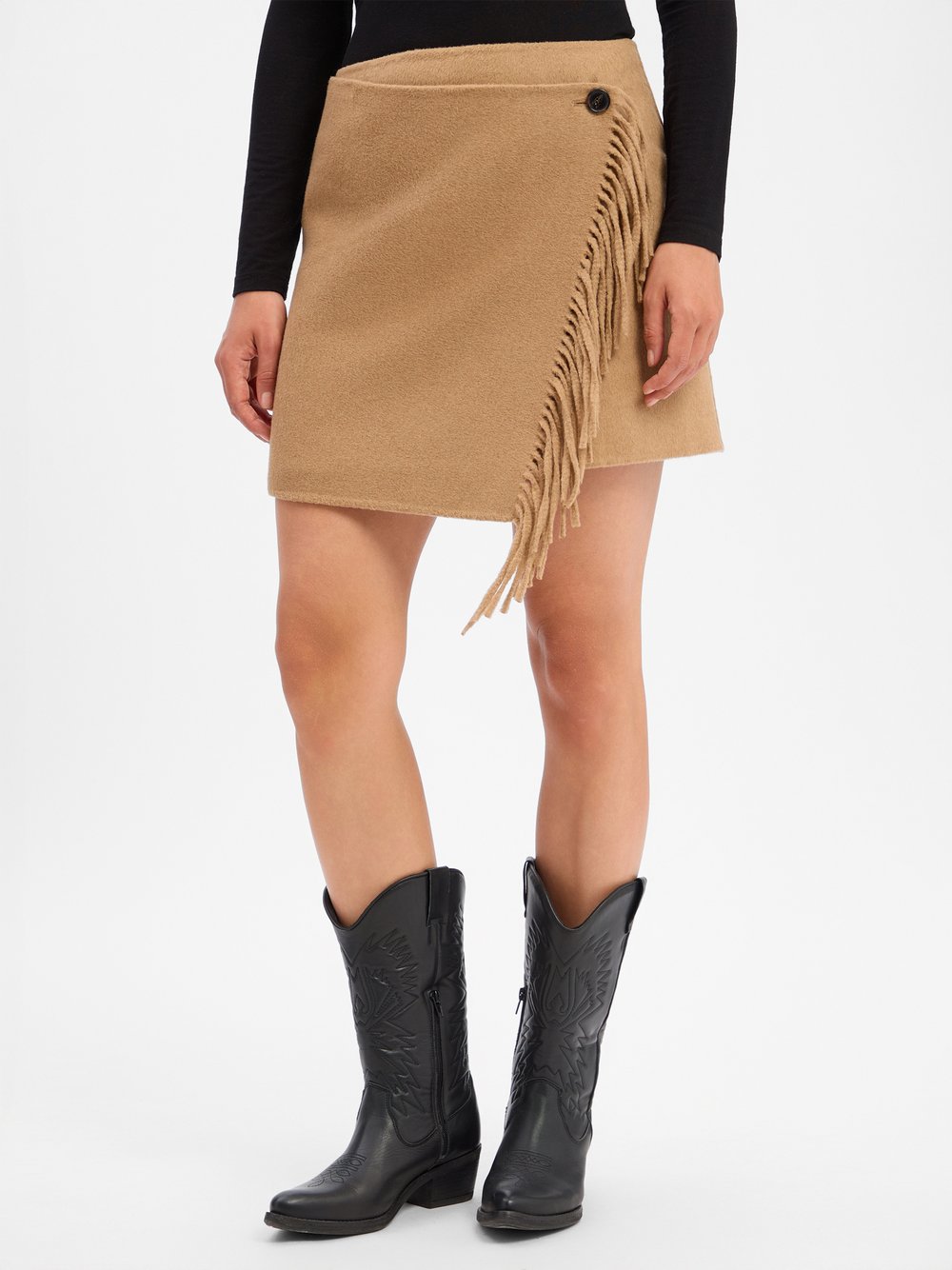 BOSS Orange Wickelrock Damen camel, 40