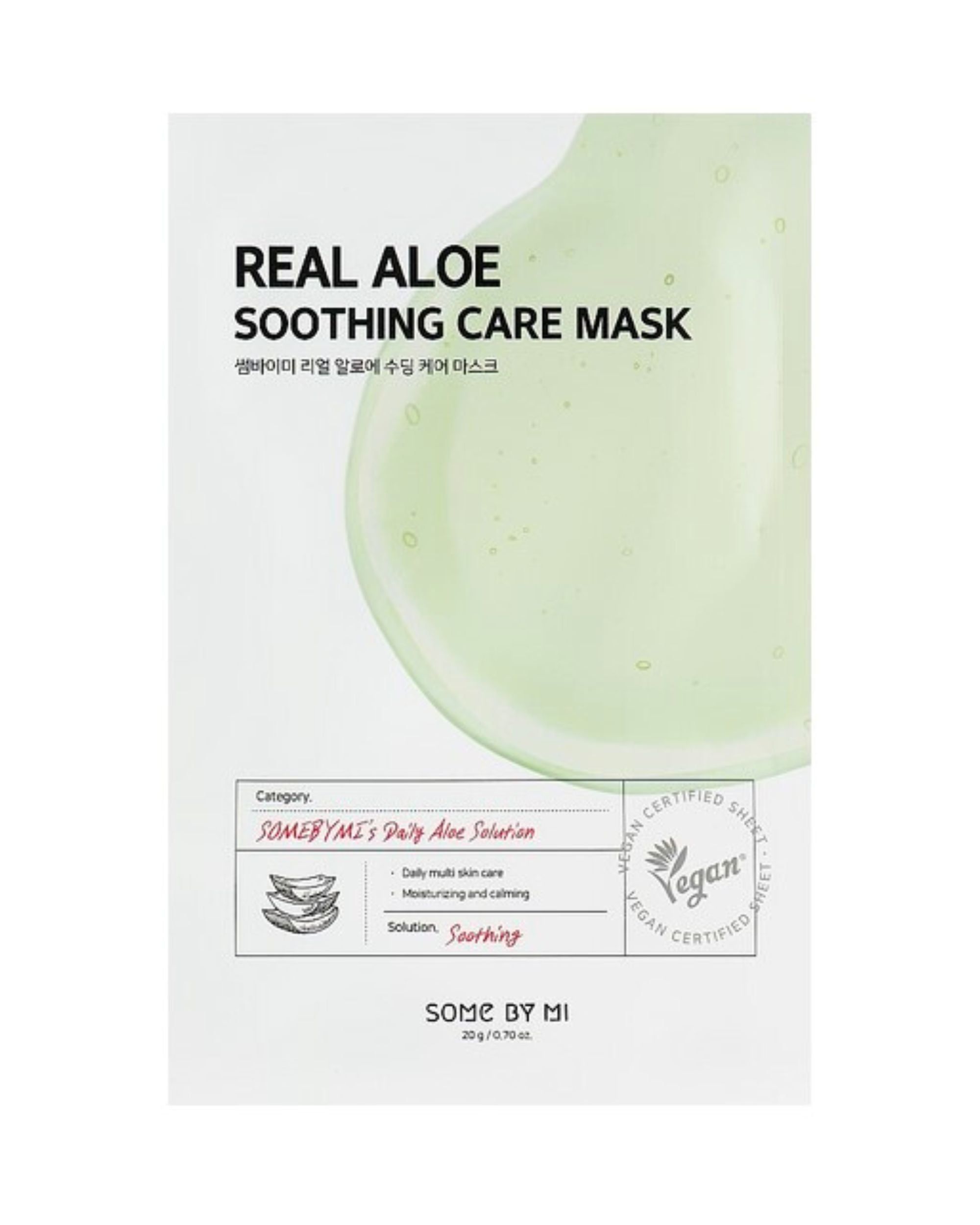 SOMEBYMI Real Aloe Soothing Care Mask 20 g Maschera