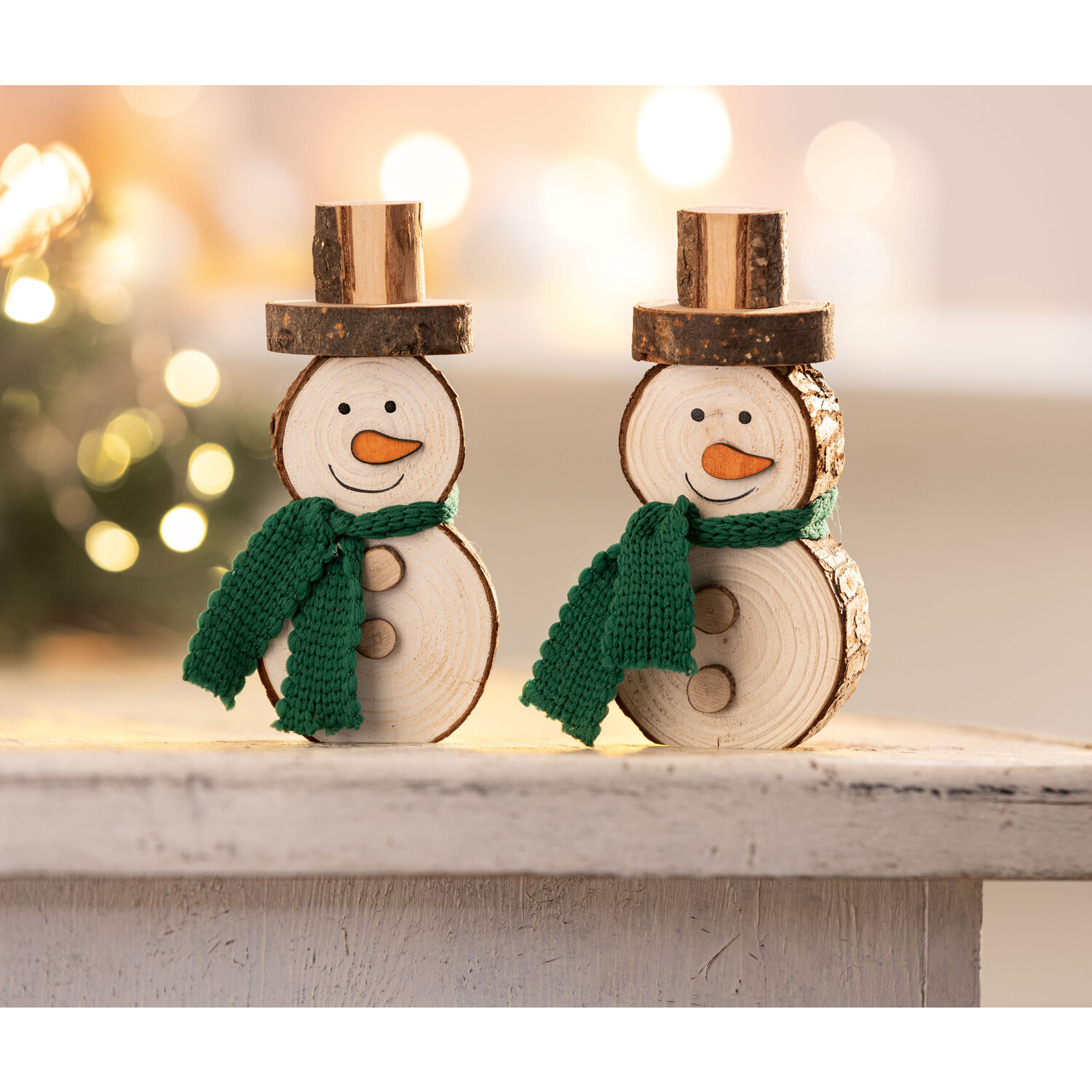 buttinette Kit créatif "bonhommes de neige", lot de 2