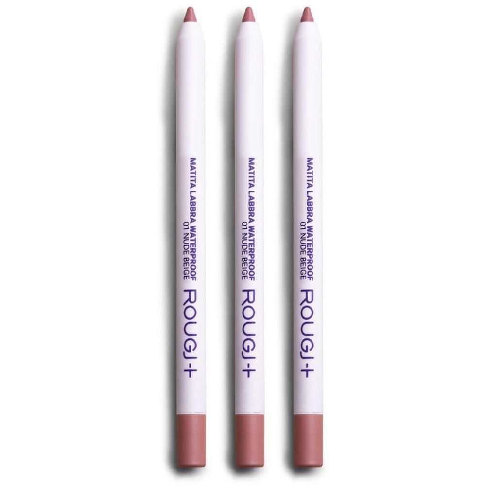 Rougj Matita Labbra Waterproof 01 - Nude Beige 3x1 pz Make up
