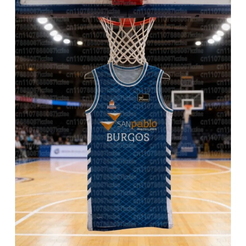 Nouvelle Arrivée Maillot de Basketball ACB San Pablo Burgos Espagne 2025-26 T-shirts Imprimés 3D Décontractés Domicile Extérieur Adulte Enfant Gilets Vente Flash