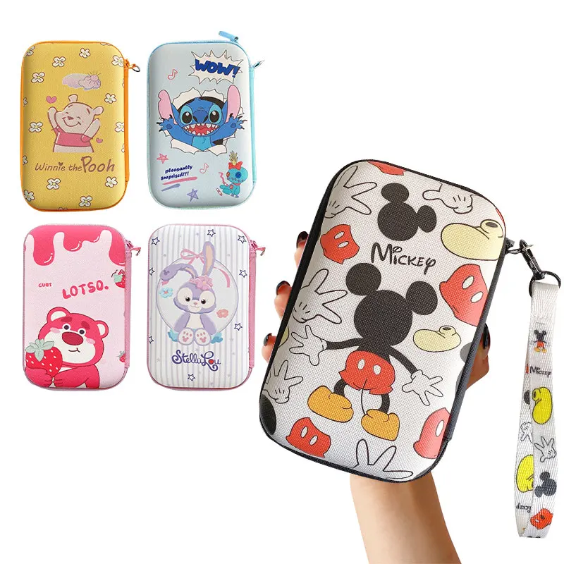 Cartoon Lanyards Storage Bag Case For R36S R36H RG35XX H R36 Ultra K36 3DS Video Game Console Handbag Pouch Protective Cover Box
