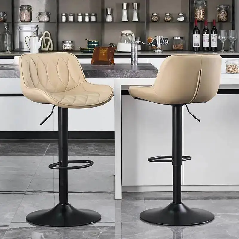 Einfacher Moderner Barhocker, Höhenverstellbarer Drehhocker für Haushalt, Restaurant, Kücheninsel, Empfangstheke und Kasse
