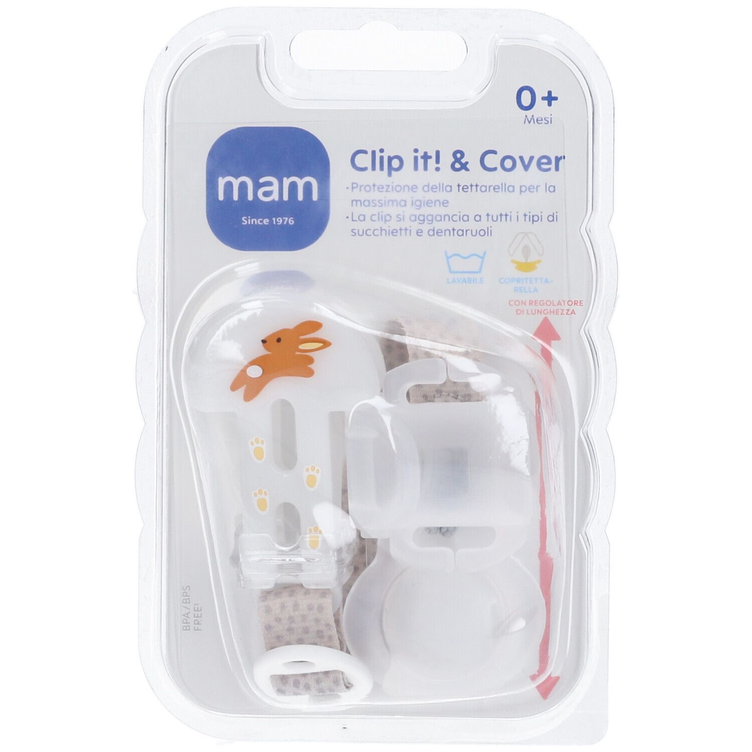 MAM Clip It! & Cover per Succhietto 0+ Mesi 1 pz Altro
