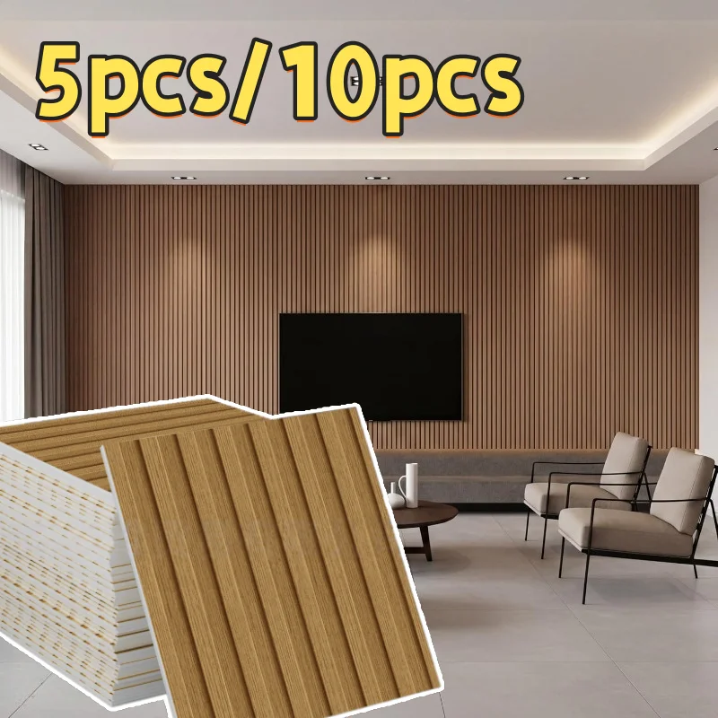 Selbstklebende, abnehmbare PVC-Wandpaneele und -Fliesen, geeignet für Wände, Decken und Böden. Moderne Tapete mit Holzmaserung, die entfernt werden kann