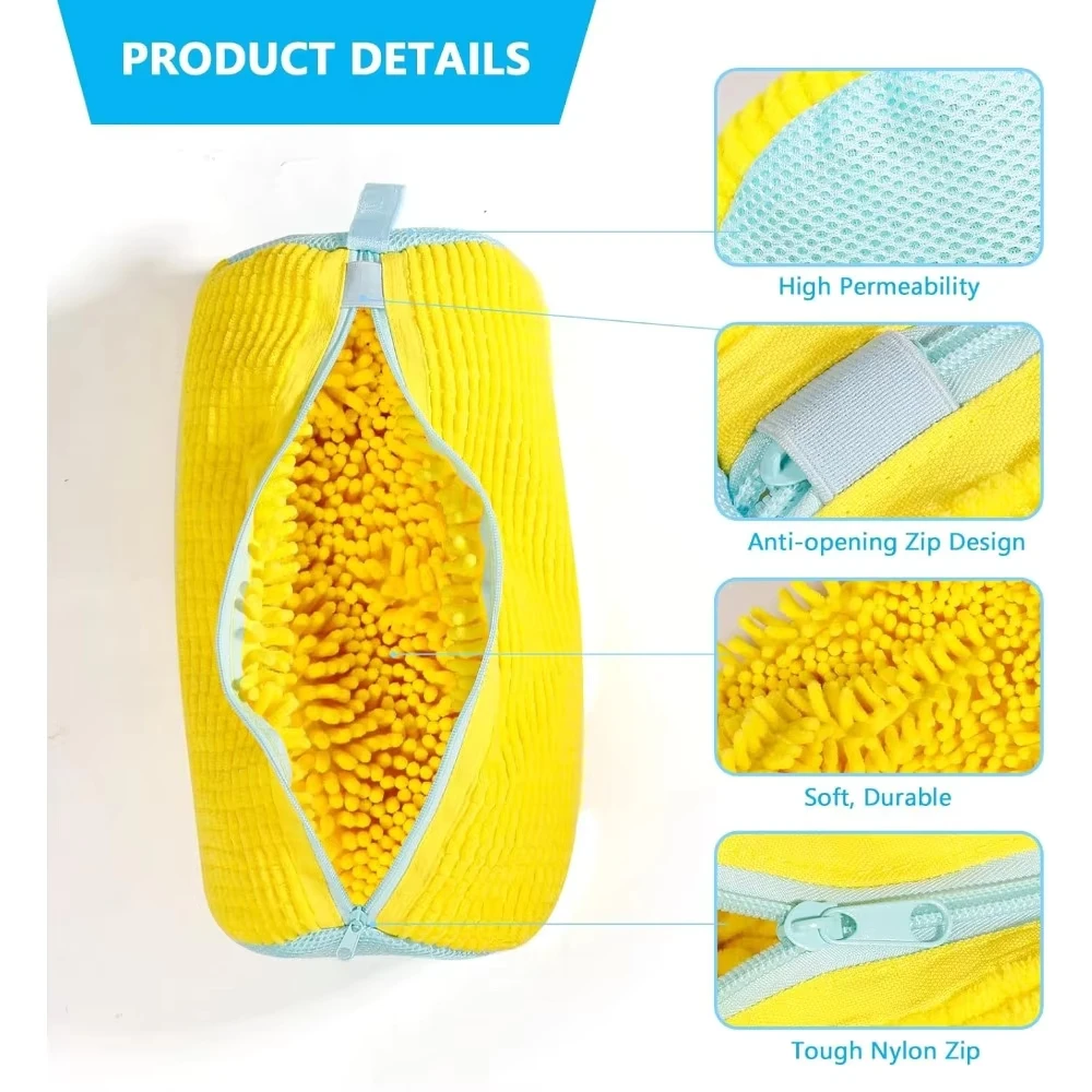 1pcs Shoe Washing Machine Bag: Washing Machine And Dryer Laundry Shoe Bag, Includes Dustproof Shoe Bag , Stain-Free Cleaning