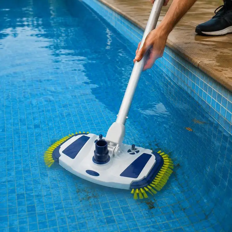 Nettoyeur de piscine manuel, nettoyeur de piscine robotisé, brosse d'aspiration pour piscine, outil d'entretien de piscine