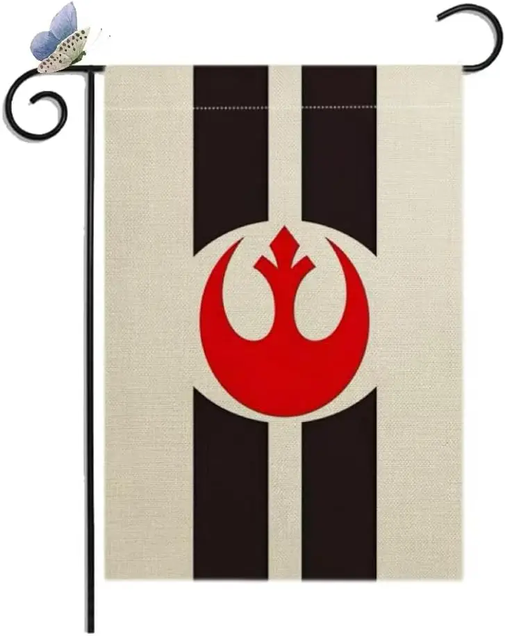 Rebel Alliance Garden Flag Double Sided Flax Nationality Flags Garden Theme Decorative Outdoor Yard Decorative Flags Banner( GGL