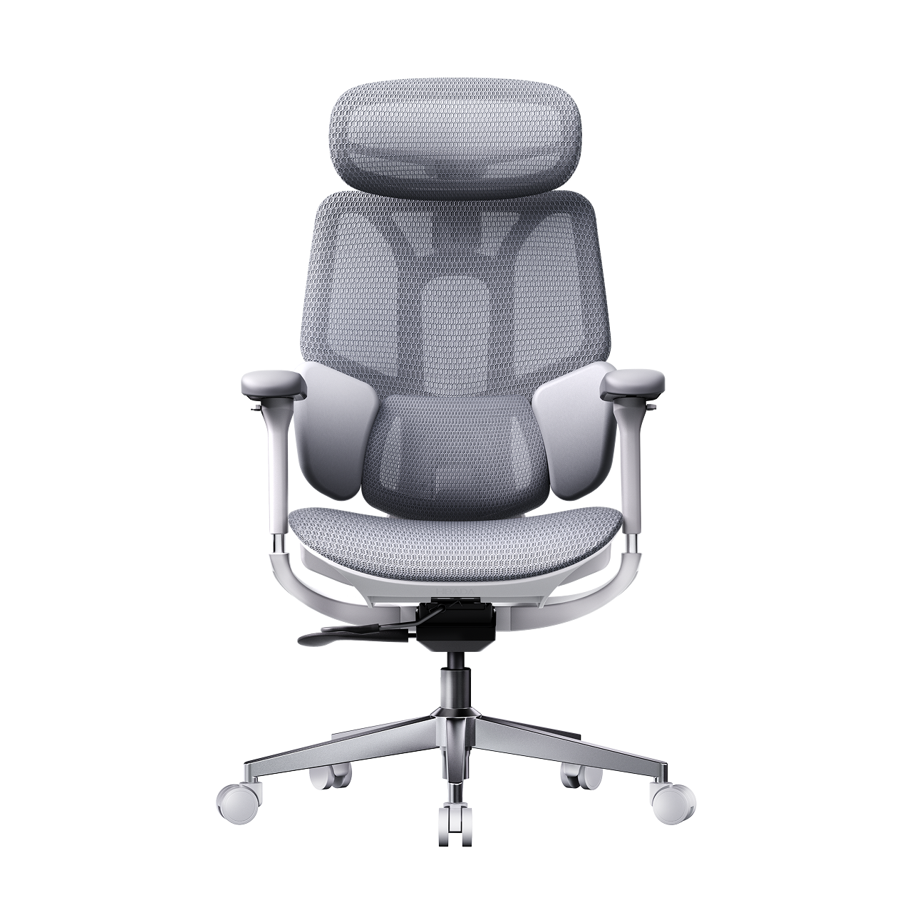 HBADA E3 Air Ergonomic Office Chair 2026 Edition– Upgraded Flexibility, Gray / Without Footrest