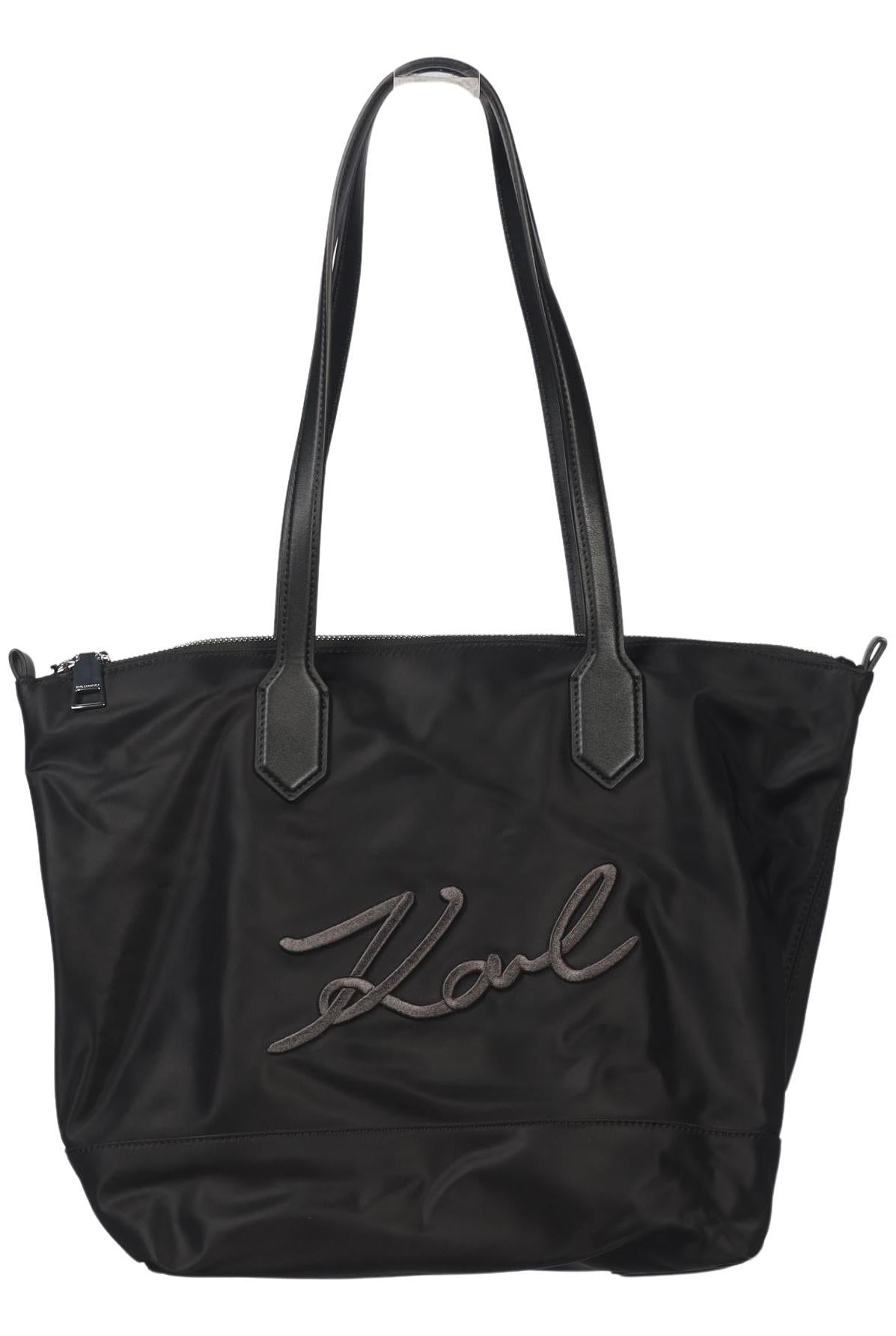 Karl by Karl Lagerfeld Damen Handtasche gross, Gr. , Schwarz, Kunstleder / Synthetik