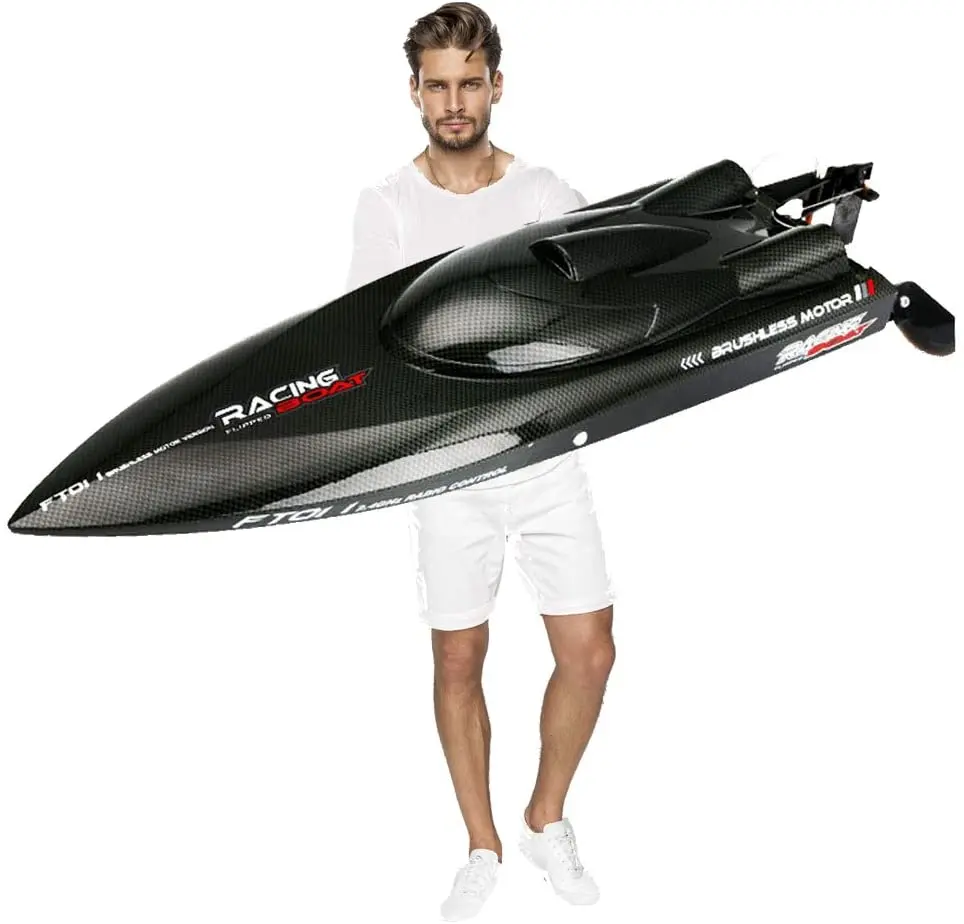 FT011 FT012 FT016 WL916 Large RC Speed Boat 2.4G 4WD 55KM/H Remote Control Brushless Watercraft for Hobby Adult 25.5Inches
