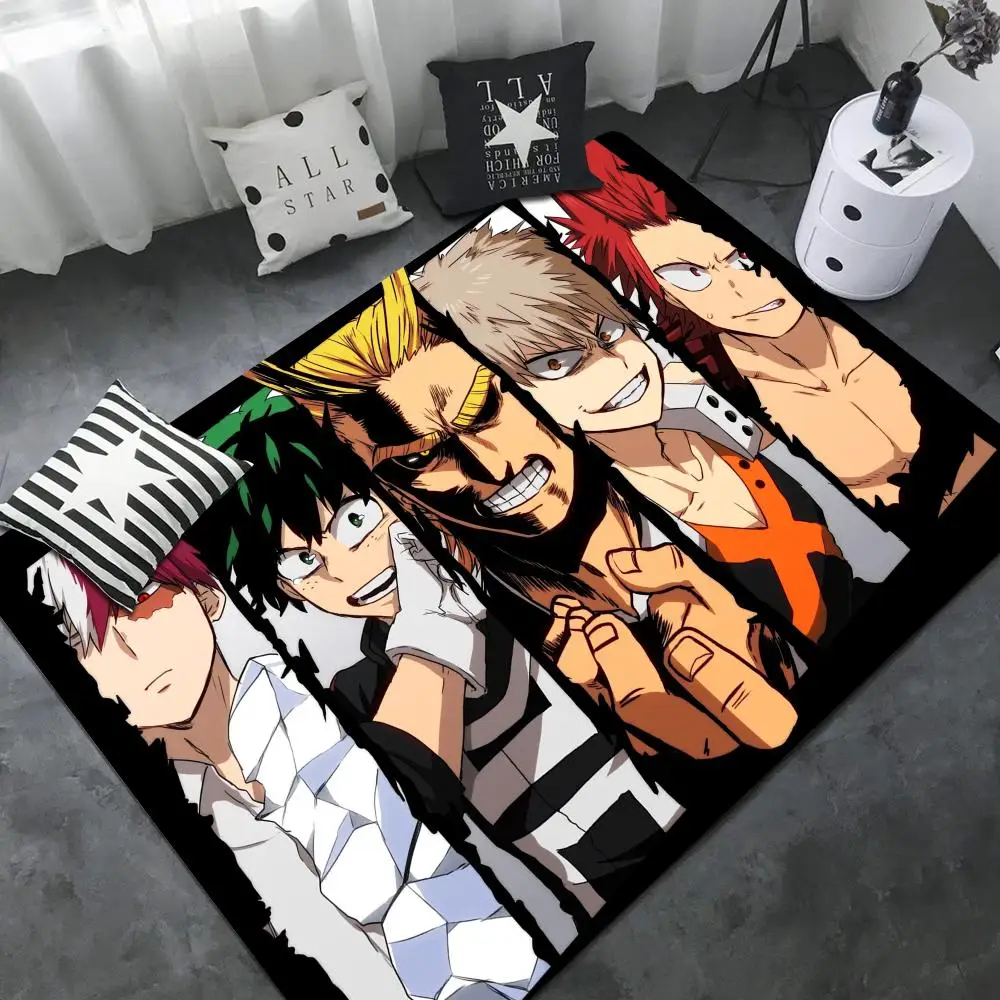 My hero academia Floor Mat Room Mats Anti-slip Absorb Water Long Strip Cushion Bedroon Mat Household Carpets