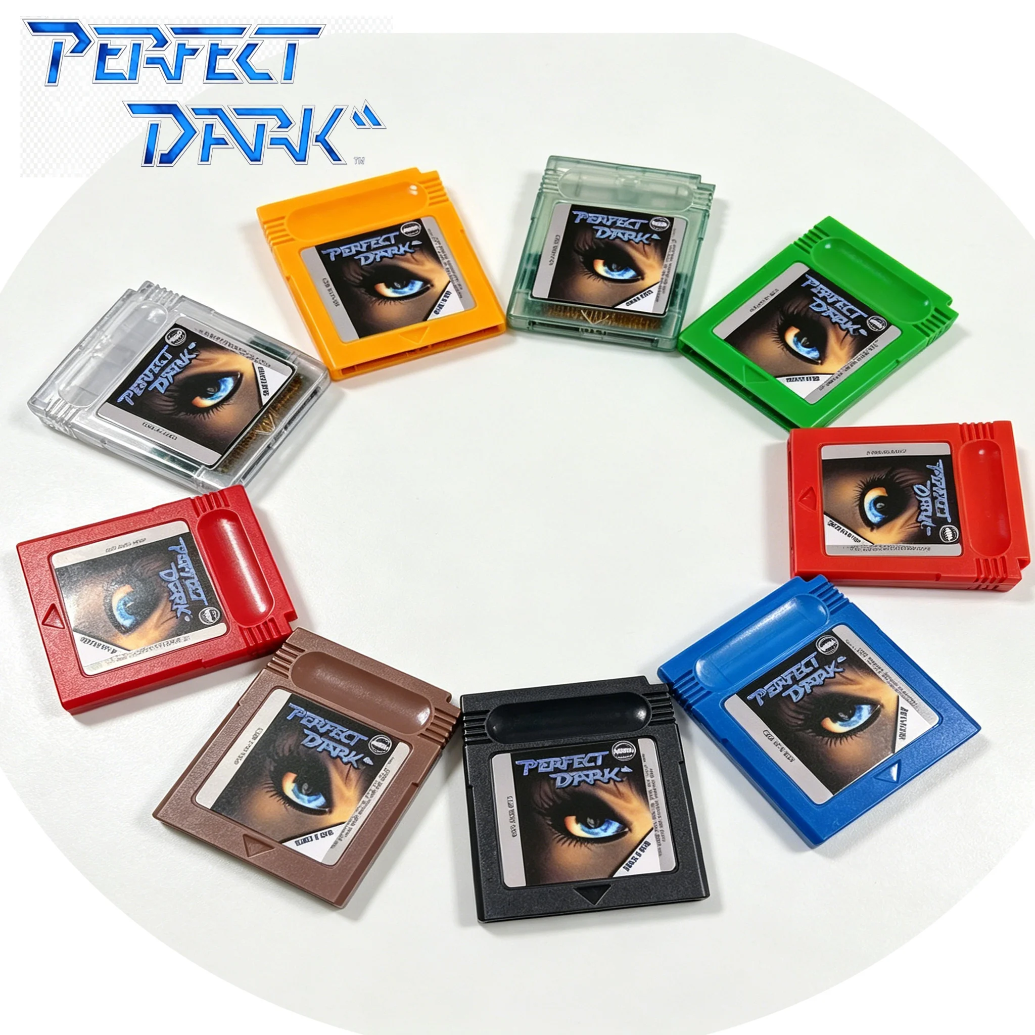 Perfect Dark Game Card for GBC, 16-bit Retro Video Game Cartridge for Game Boy Color Console, Multiple Colors Available