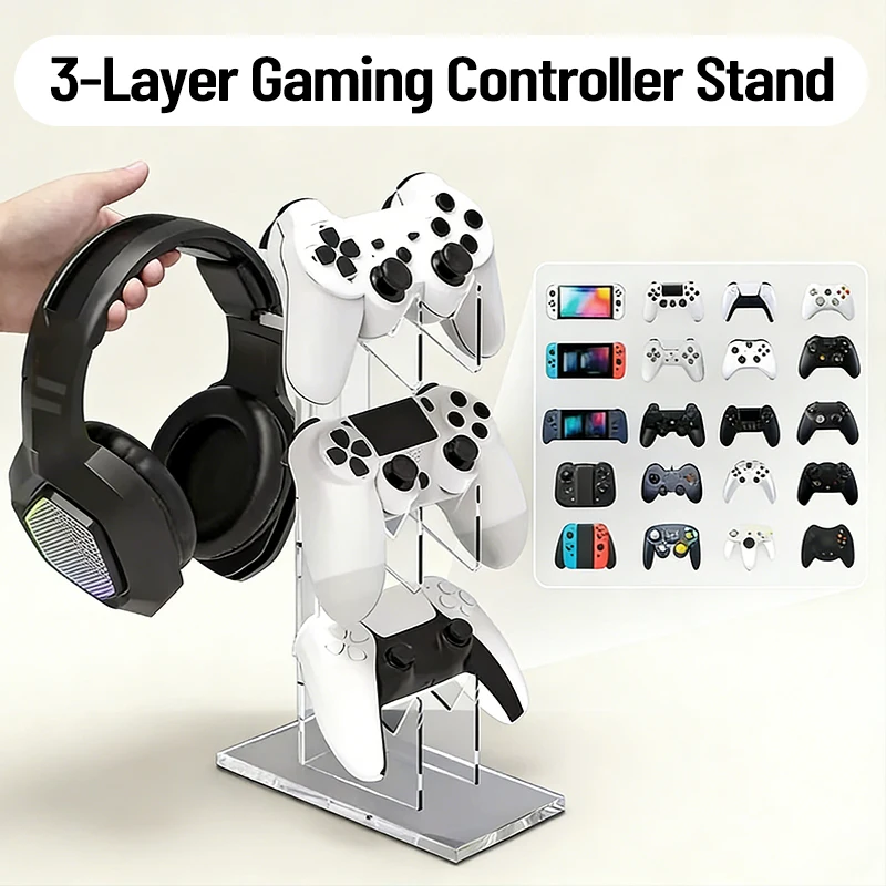Gamepad and headphone display stand For Playstation 5 4 PS5 PS4 PS3 Dualsense Dualshock Switch Pro Xbox Control Stands bracket