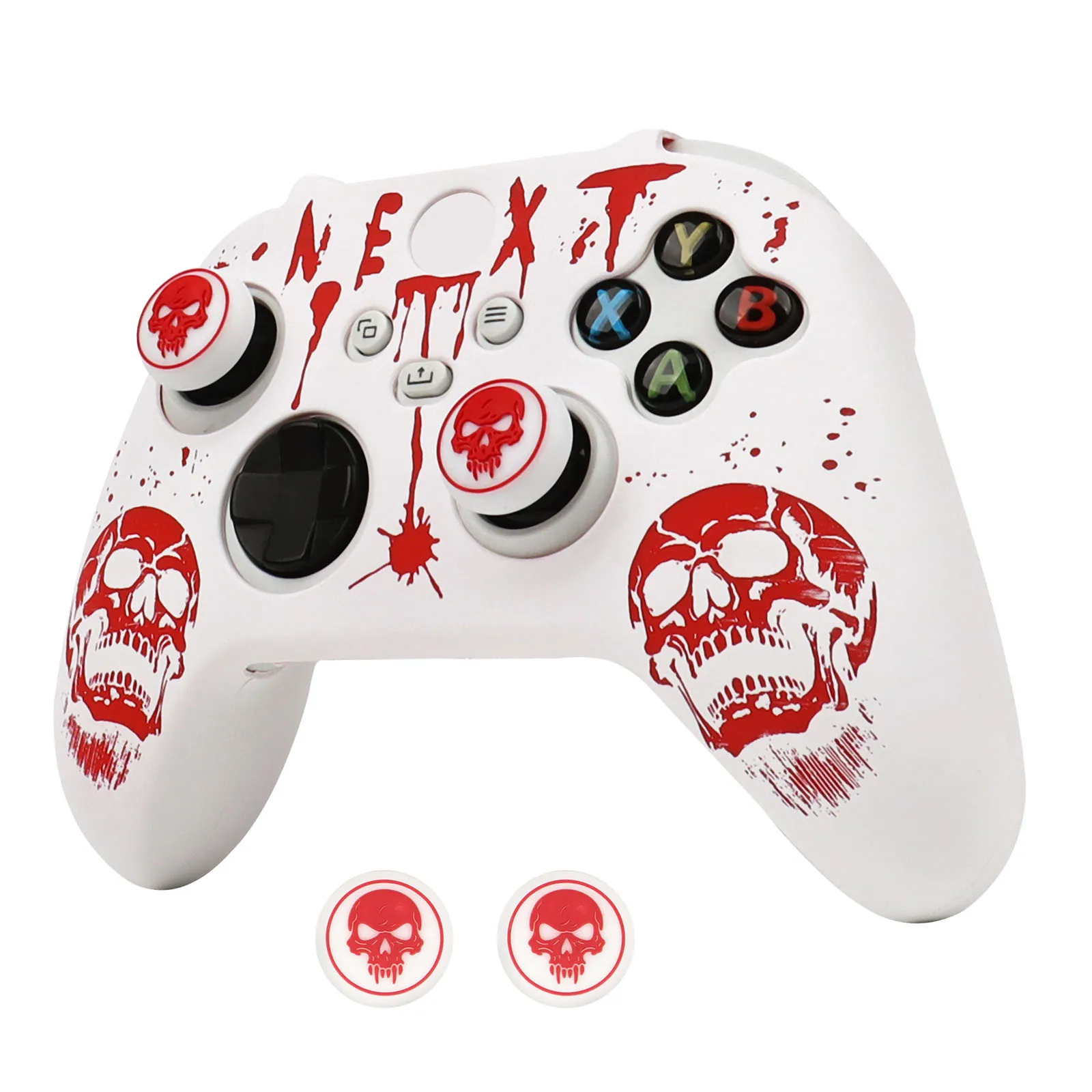 Laser Engraved Silicone Cover For Xbox Series X Gamepad Skin Perfect Fit for Xbox Series S Controller Case Joystick Accessories