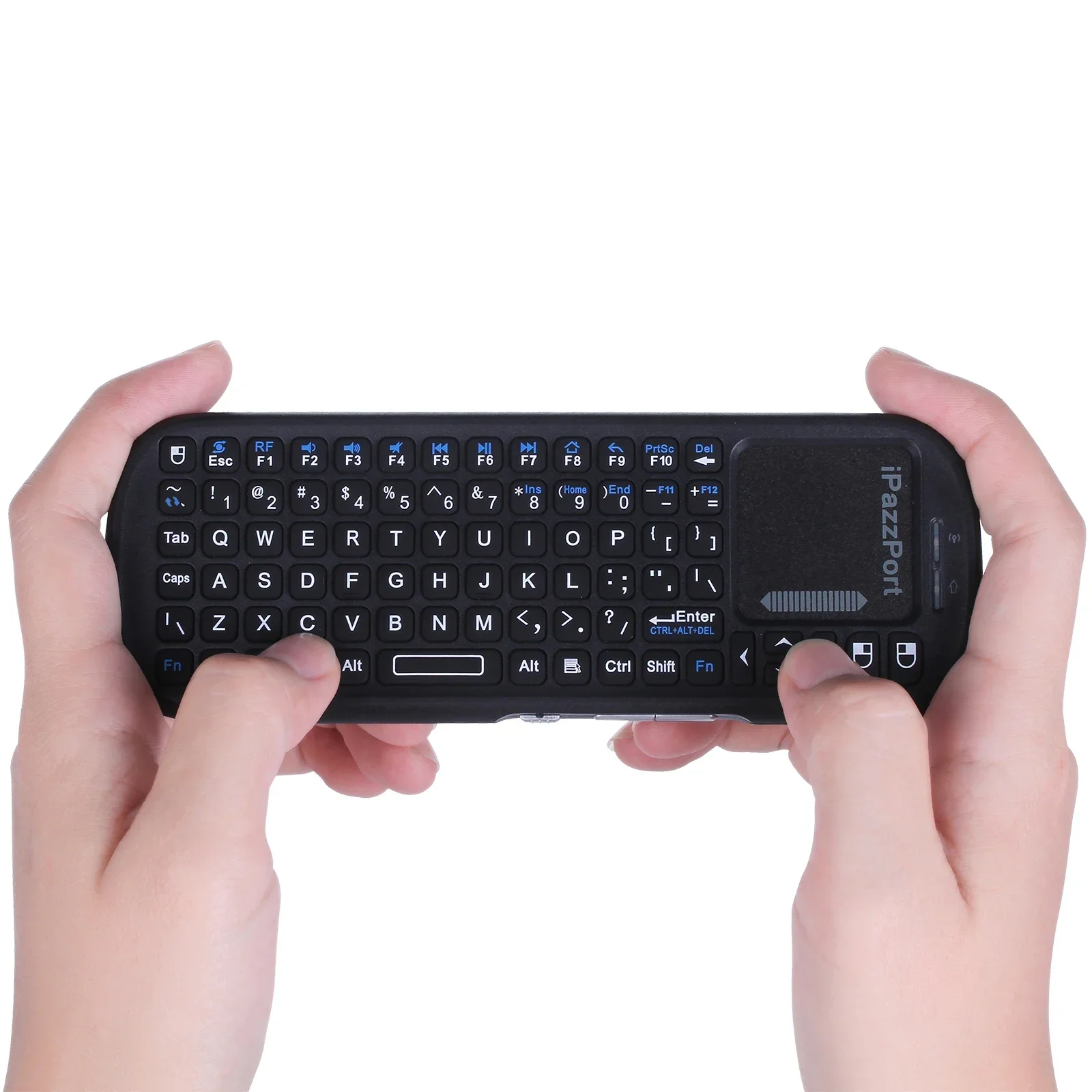 IPazzPort Mini Bluetooth & 2.4GHz Wireless Keyboard with Touchpad Mouse Combo for Android TV Box/PC/Tablet/PS4/Raspberry Pi 3/HT