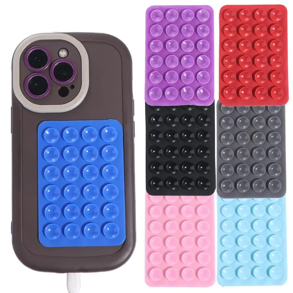 Phone Mat Square Wall Stand Mat Backed Adhesive Mobile Phone Holder Phone Suction Pad Suction Phone Holder Suction Cup Mat