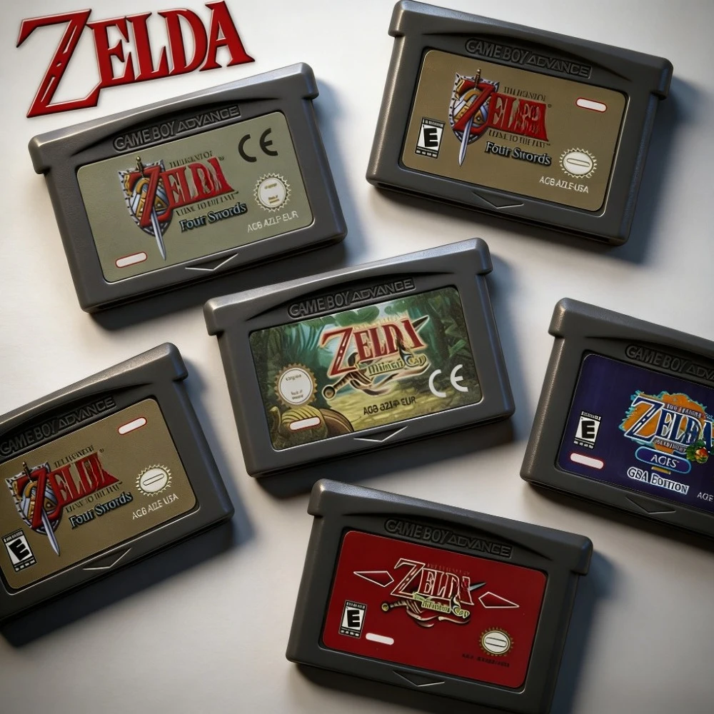 GBA Game Cartridge 32 Bit Video Game Console Game Card Link To The Past Awakening DX Minish Cap Classic Boutique Collection