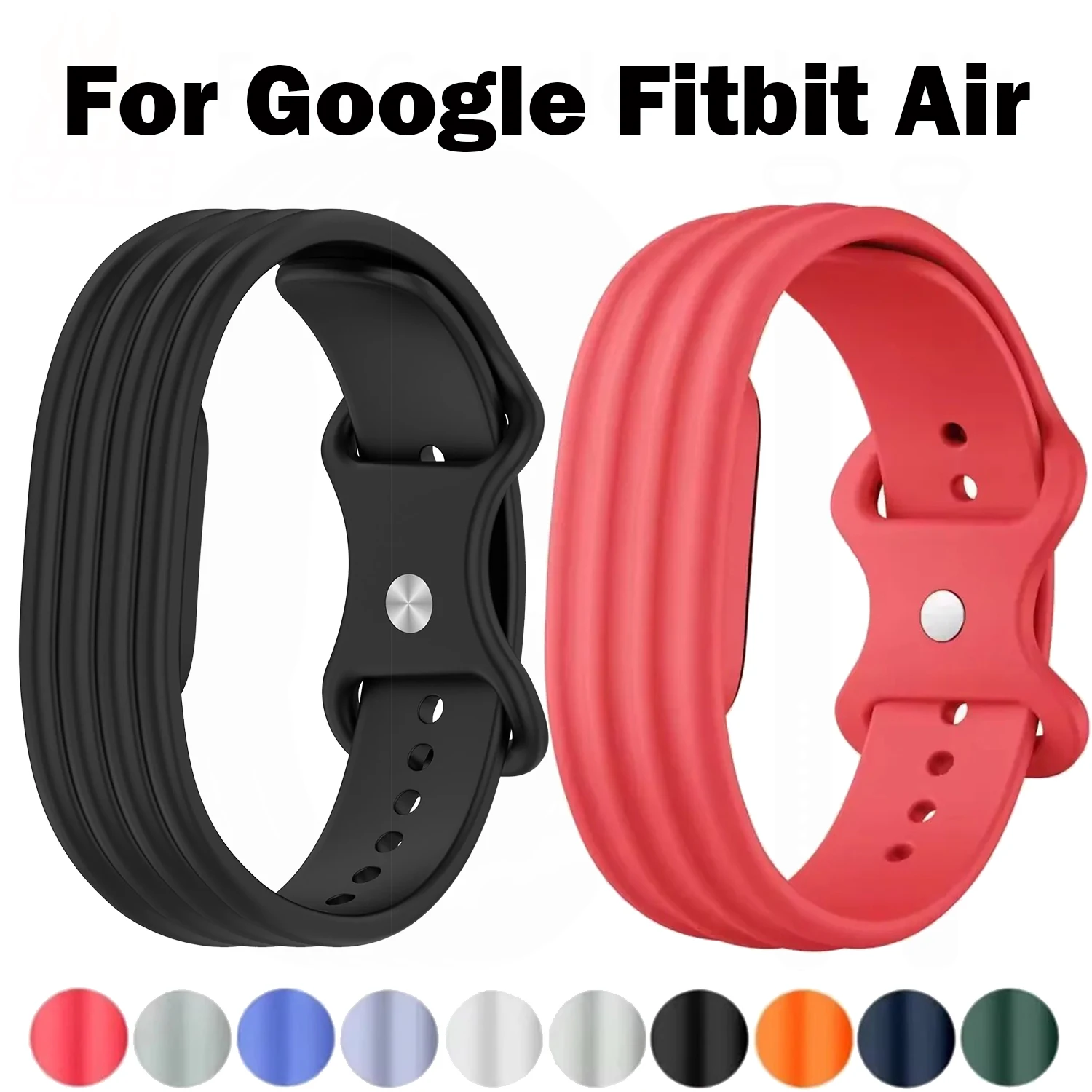 Sport Breathable band for Google Fitbit Air Strap Silicone Loop Replacement Bracelet Correa fitbit air Accessories