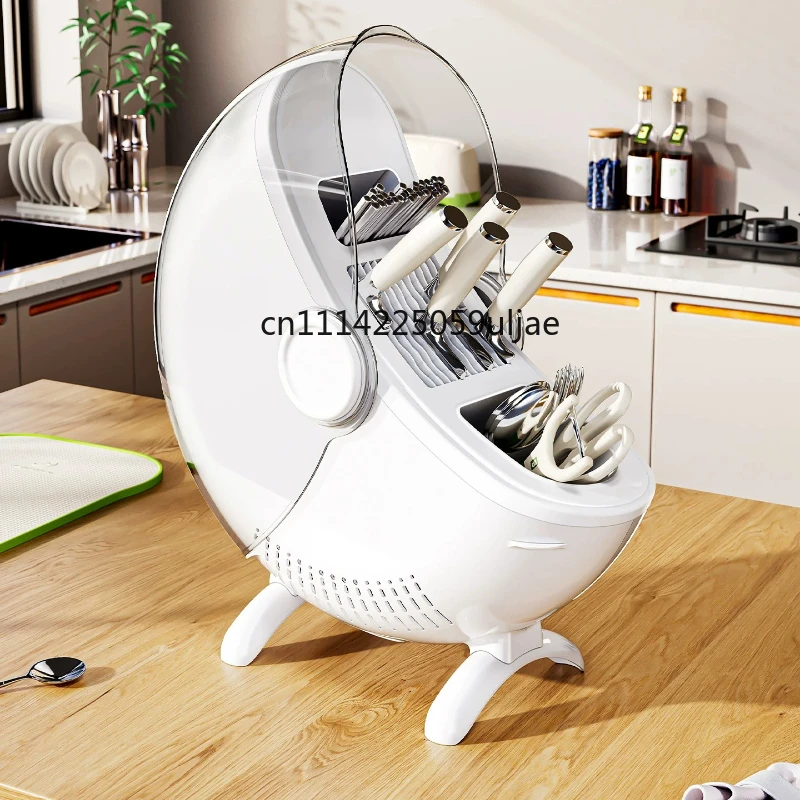 Kitchen Knife Holder Storage Rack for Kitchen Knife Spoon Multifunctional Countertop Knife for Home Chopstick Barrel Drain Rack