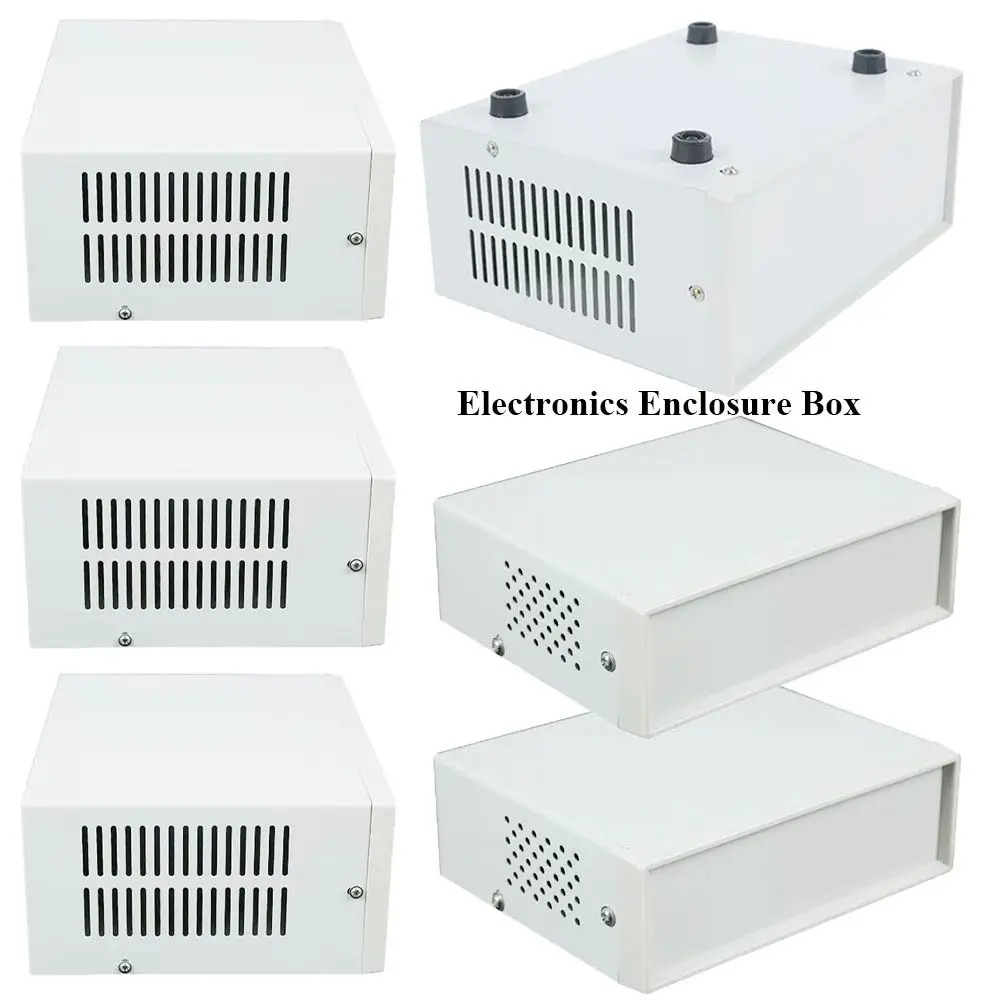 Metal Enclosure Project Case DIY Junction Box Electronics Enclosure Box Outdoor Indoor Electronic Module Instrument Housing Box