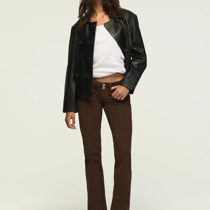 Lucky Brand Ultra Low Rise Corduroy Lil Maggie Flare - Women's Pants Denim Flare Flared Jeans in Flirtatious Wash, Size 31 x 30 - Lucky Brand
