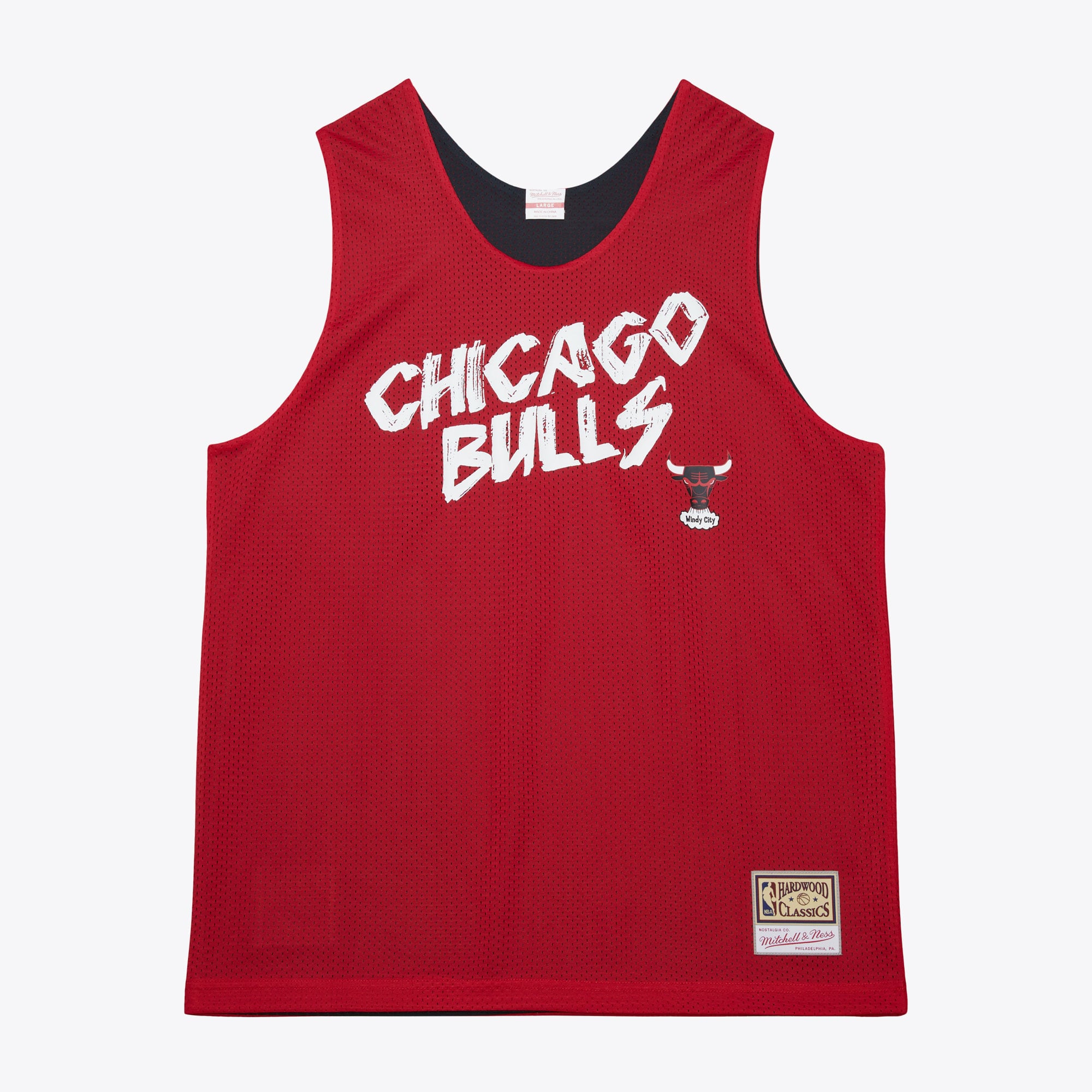 Chicago Bulls Mitchell & Ness Team Glory Reversible Mesh-Top – Rot/Schwarz – Herren