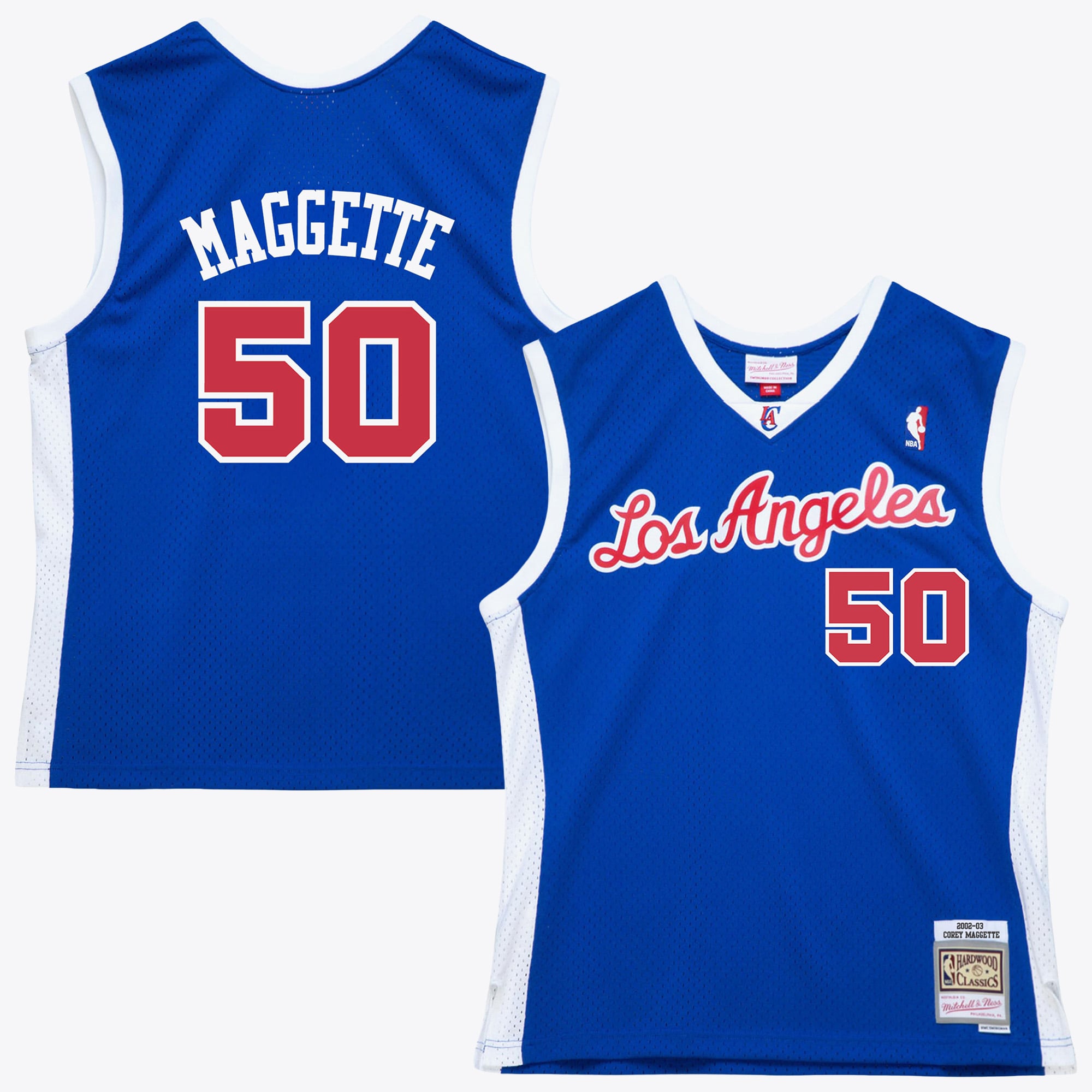 Maillot authentique Swingman Mitchell & Ness Corey Maggette 2002 - Bleu roi (Los Angeles Clippers) - Homme Taille: S