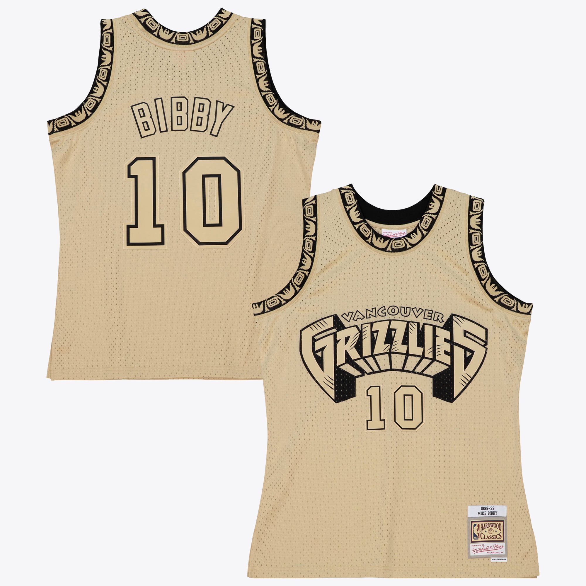 Vancouver Grizzlies Mitchell & Ness Mike Bibby 1998 Maillot Swingman – Kaki - Homme Taille: XL