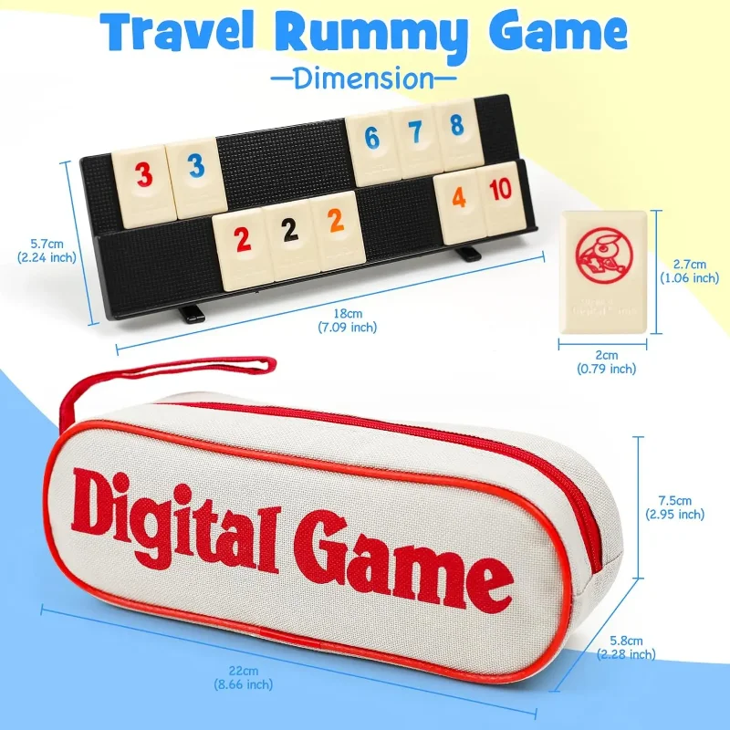 1 Jeu de Mahjong israélien numérique, cartes de Mahjong, jeu de société, jouets de loisirs, jeux de société multijoueurs, accessoires de jeu de société, jeu de fête pour adultes
