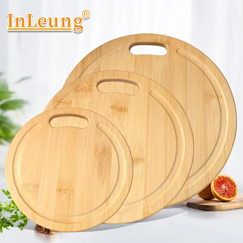Natural Bamboo Anti-Mold Kitchen Cutting Board for Cut Meat Vegetable Fruits Thick Bamboo Multipurpose Kitchen Chopping Boards