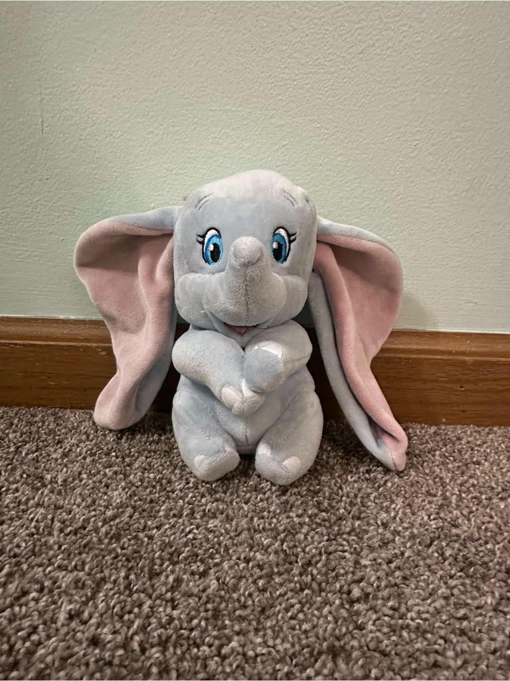 Disney Toys | Dumbo Plush Toy - Kids Soft Stuffed Animal | Color: Gray/Pink | Size: Small Toy