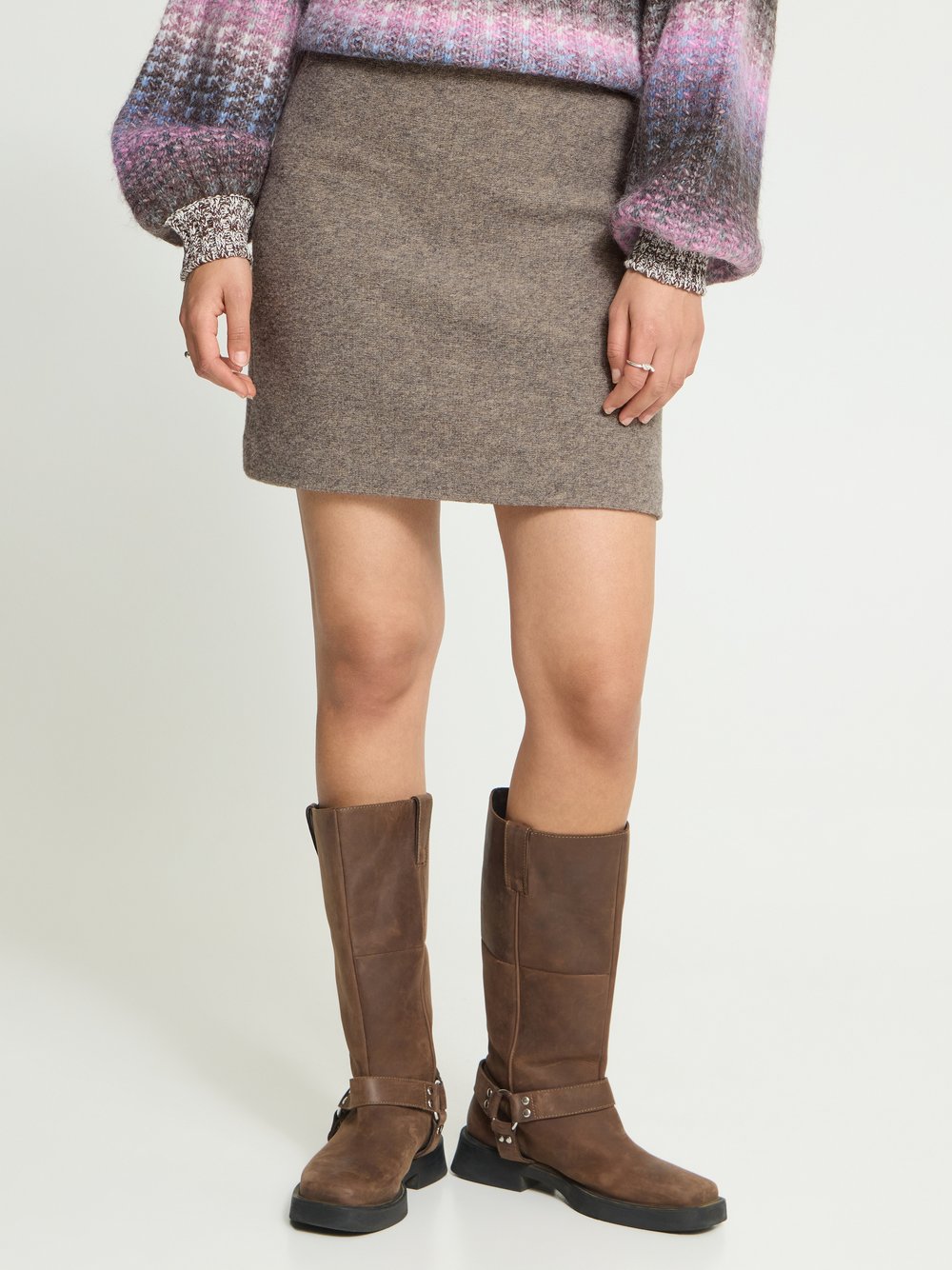 Ichi Freizeitrock IHWOLCA Damen beige, 38