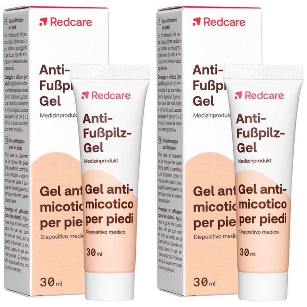 Redcare Gel Antimicotico per Piedi 2x30 ml