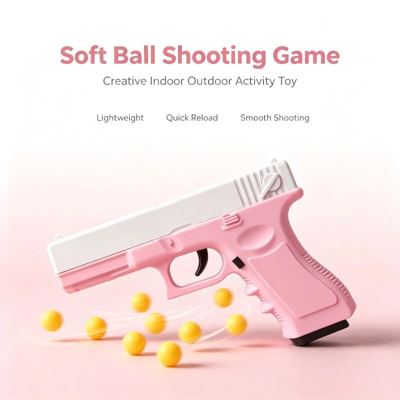 Jouet de tir à air comprimé facile à utiliser, lanceur de balles de gel sûr pour les jeux en plein air parent-enfant, accessoire de jeu léger