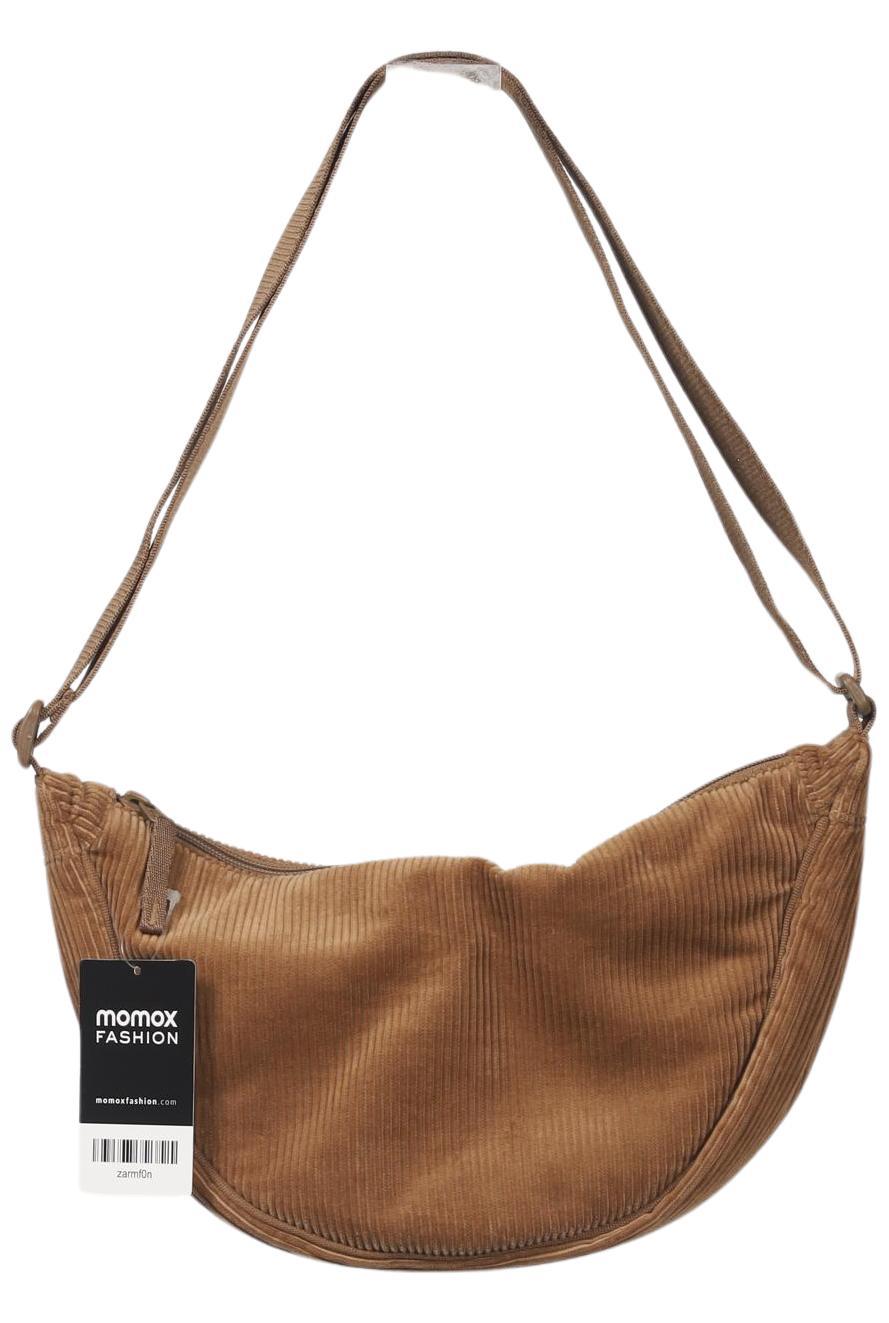 uniqlo Damen Handtasche klein, Gr. , Braun, Baumwolle