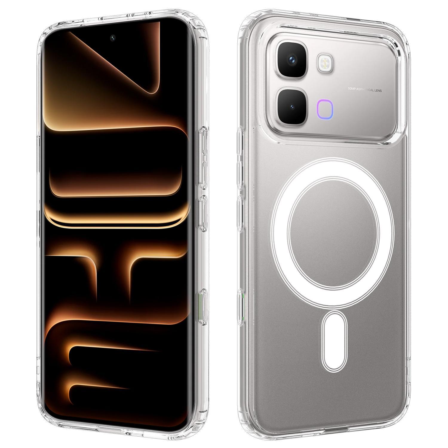 For Infinix Note Edge 5G MagSafe Case Clear Shockproof Magnetic Phone Cover a